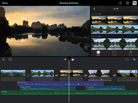 iMovie iPadアプリ