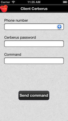 Client Cerberus iPhoneアプリ